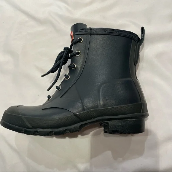 Hunter Boots Original Thurloe Rain Lace Up Waterproof Combat Size Kids 3 or 4?